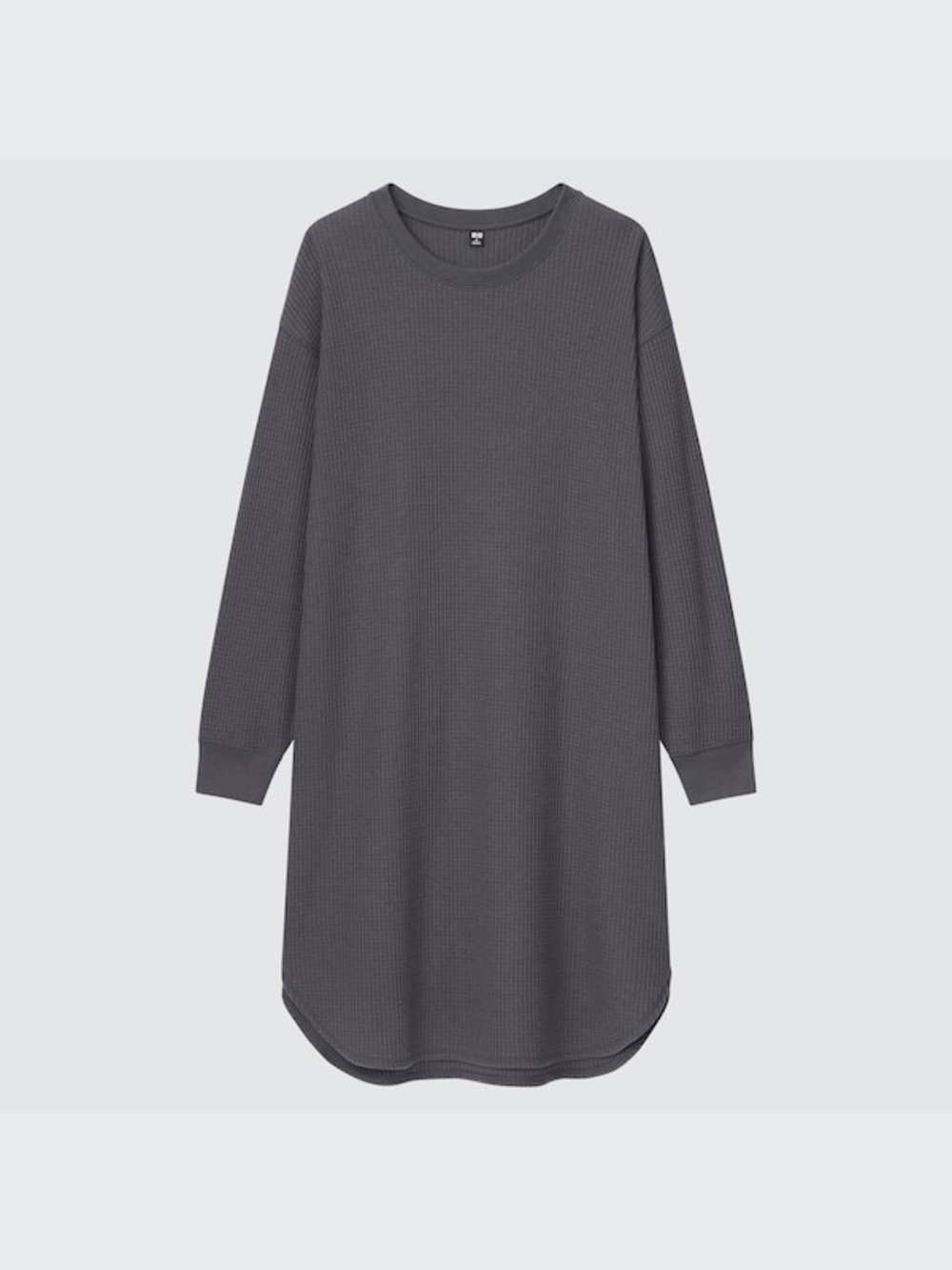 Uniqlo Waffle-Knit Long Sleeve Tunic Dress